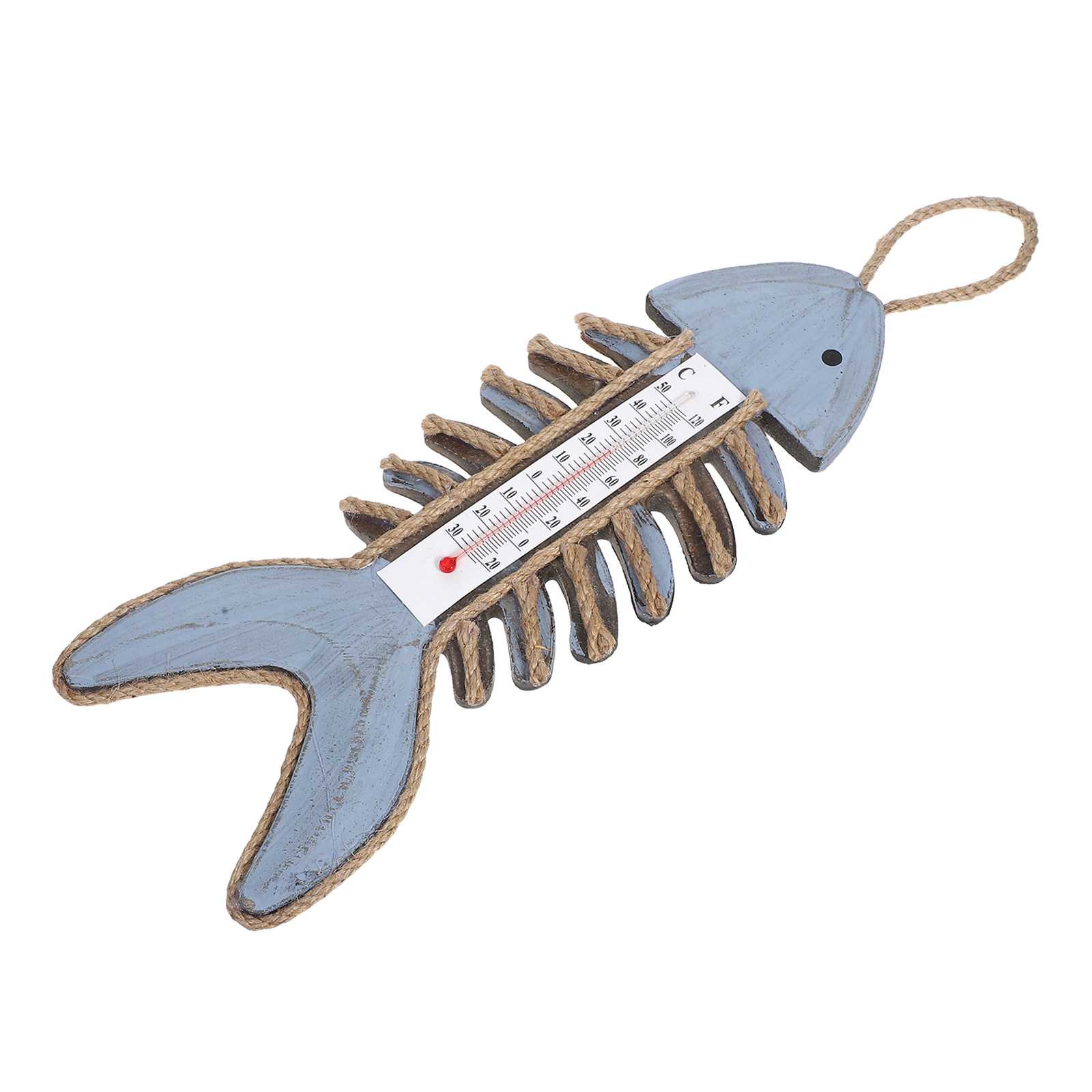 Gardening Tools Vintage - ヴィンテージ魚骨壁掛け温度計 室内室外用 ホームガーデン オフィス用 温度計 装飾用吊り下げ式気象計