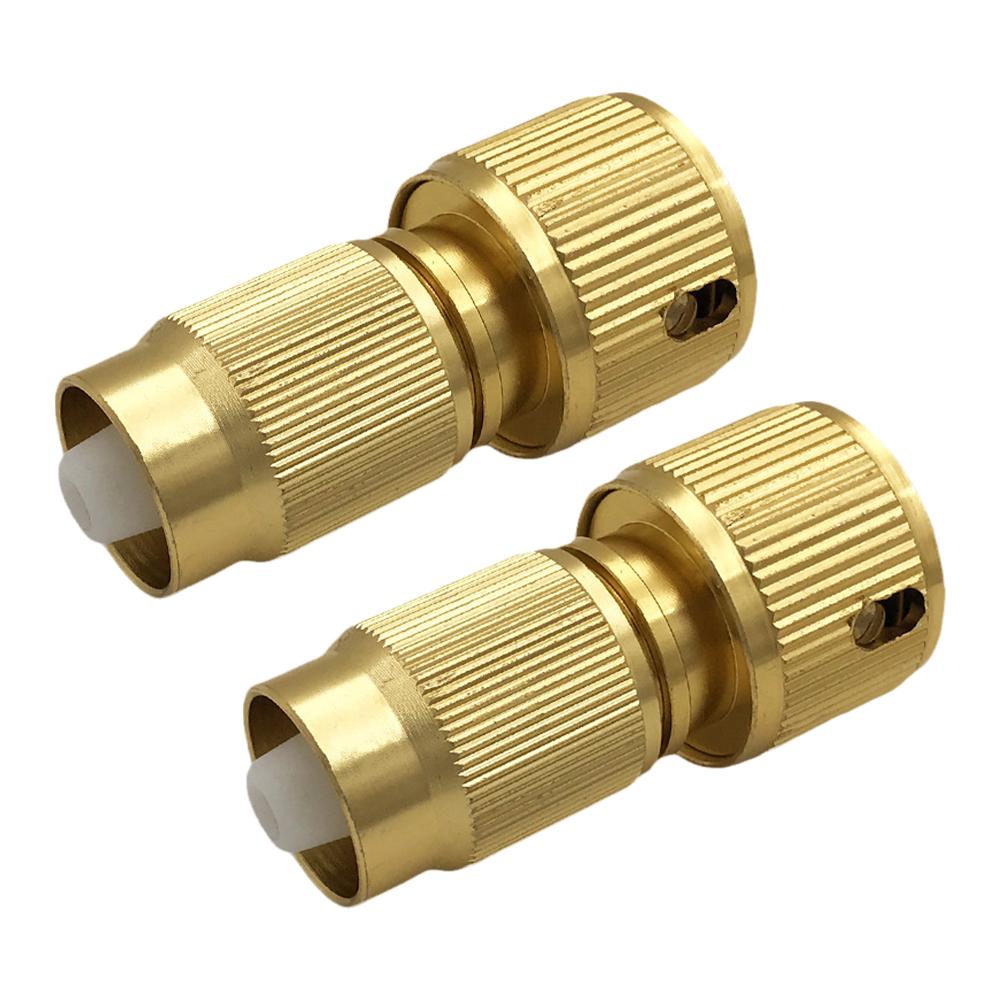 Gardening Tools Repair - 2 個のアルミ合金クイックコネクターガーデンホースコネクター拡張可能な水道管アダプター修理キットガーデンホース交換