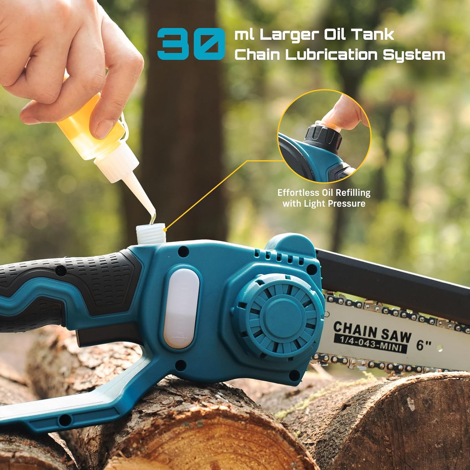 Gardening Tools To Cut Branches - SEESII 2-in-1 6インチ ブラシレス電動のこぎり＆33mm剪定ばさみ コードレスコンボ 木材切断/枝切り用