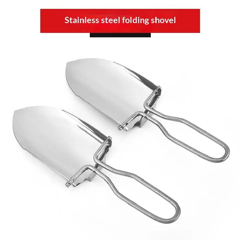 Gardening Tools Spade - ステンレス鋼折りたたみシャベルスパード 2 個多目的園芸移植ツール耐腐食性キャンプやサバイバル用