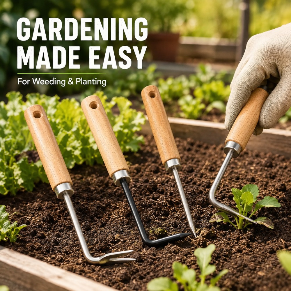 Gardening Tools Hoe - 根抜き除草ツール 多機能ガーデンハンドシャベル 鉢土の緩め、植物の移植、庭の雑草除去用