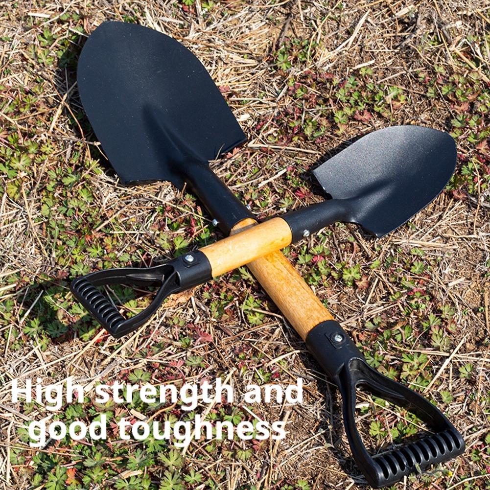 Gardening Tools For 6 Year Old - 36 センチメートルガーデンシャベル木製ハンドル付きステンレス鋼ミニ植栽掘削実用ツール花野菜子供大人のおもちゃ