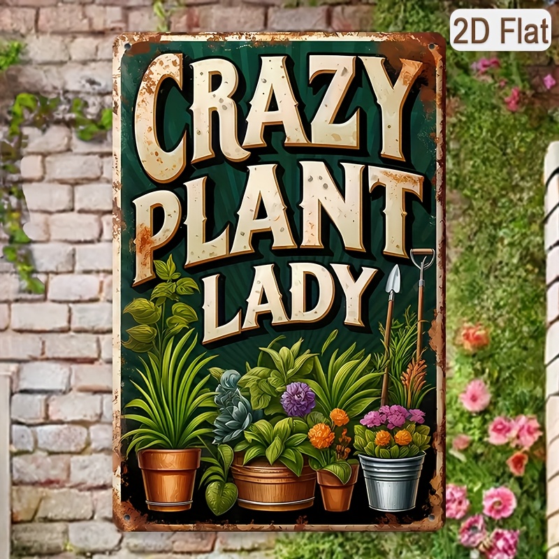 ヴィンテージ2Dフラット「CRAZY PLANT LADY」 - Gardening Tools Vintage のレビューと価格