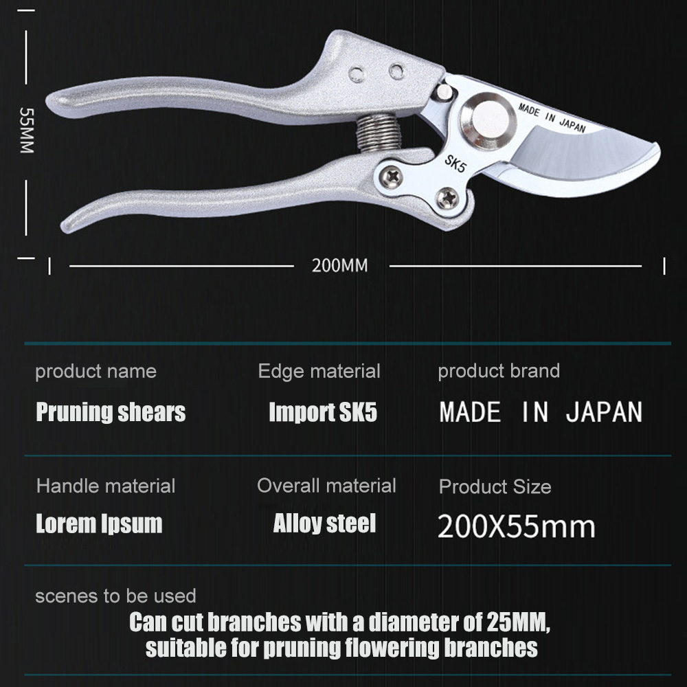 SK5 高炭素鋼庭剪定鋏手はさみ省力枝切断ツール滑り止め植物 - Gardening Tools To Cut Branches のレビューと価格