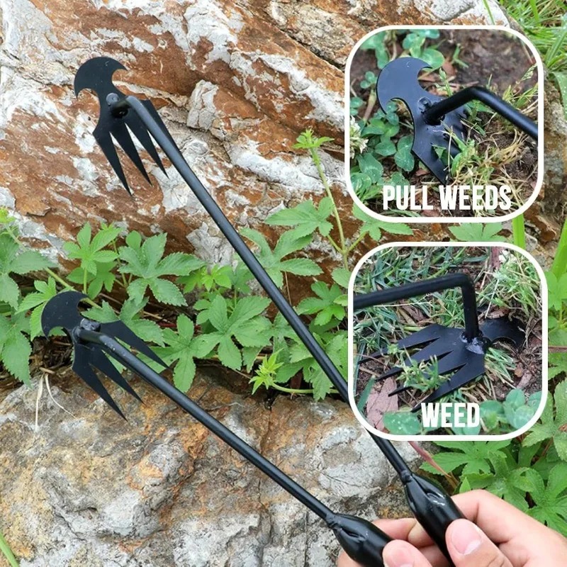 2in1ガーデンレーキ手動種子草根除去ツールプーラーシャベル - Gardening Tools Hoe のレビューと価格
