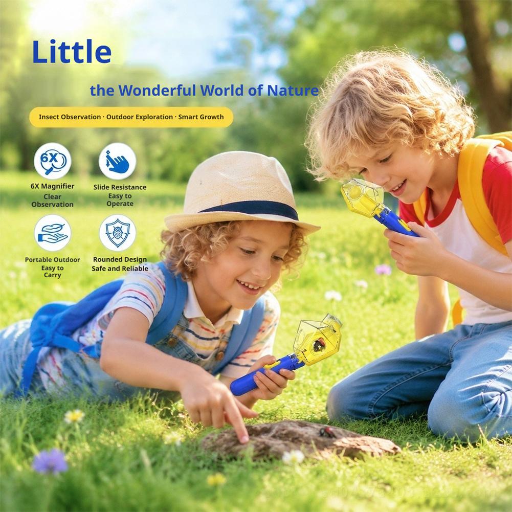 ハンドヘルド昆虫キャッチャービューアーツール 6X 拡大鏡子 - Gardening Tools For 6 Year Old のレビューと価格