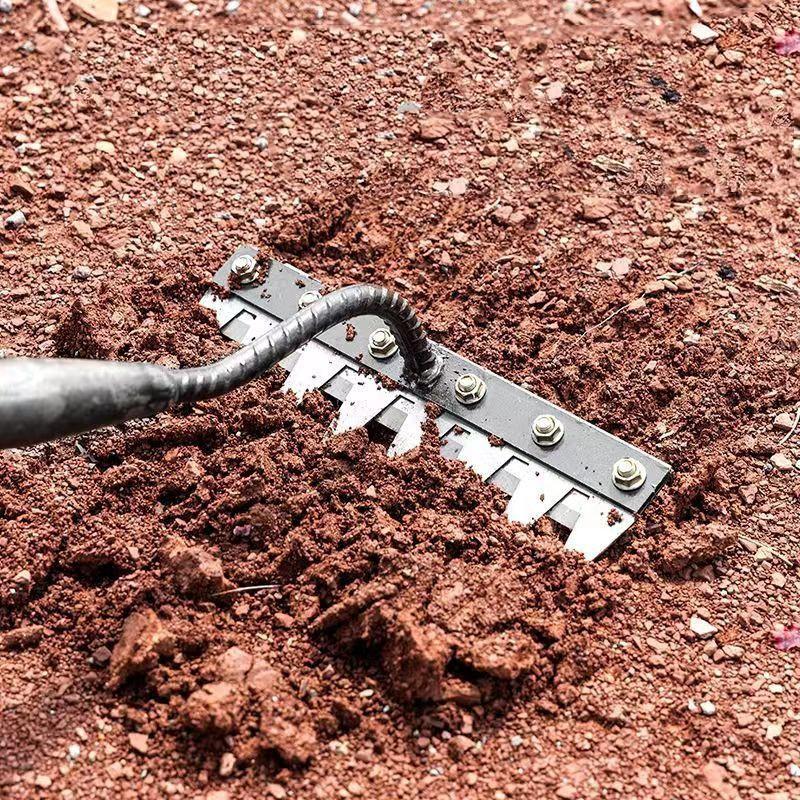 スチール製ガーデン除草レーキ多用途農業用藁鍬5/6歯農業用レ - Gardening Tools Hoe のレビューと価格