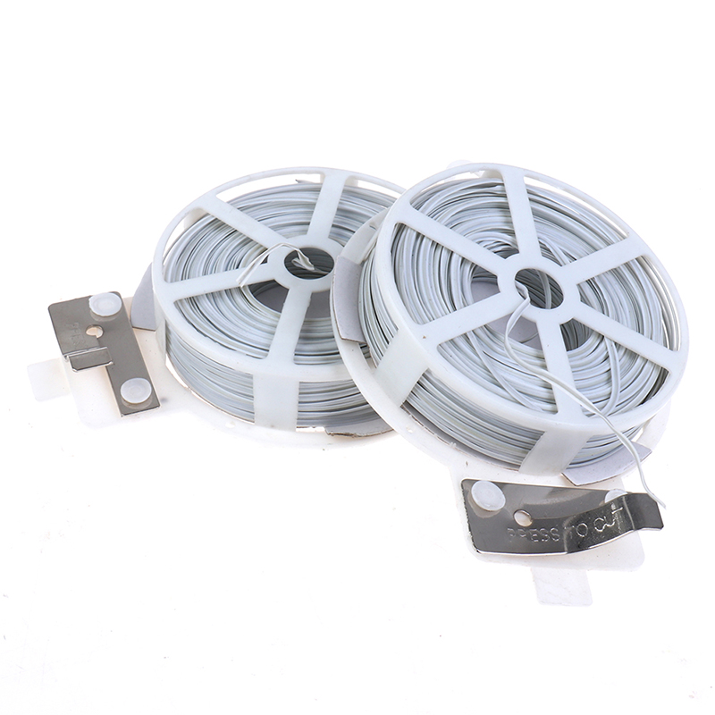 1個入り（50m）ホワイト多機能頑丈ガーデン植物用ツイストタ - Garden Wire Twist Tie のレビューと価格