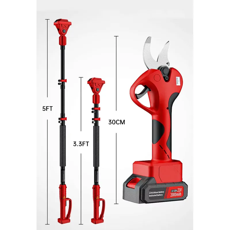 電動ロングハンドル高枝切りばさみ、果実収穫用、きれいな切り口 - Gardening Tools To Cut Branches のレビューと価格