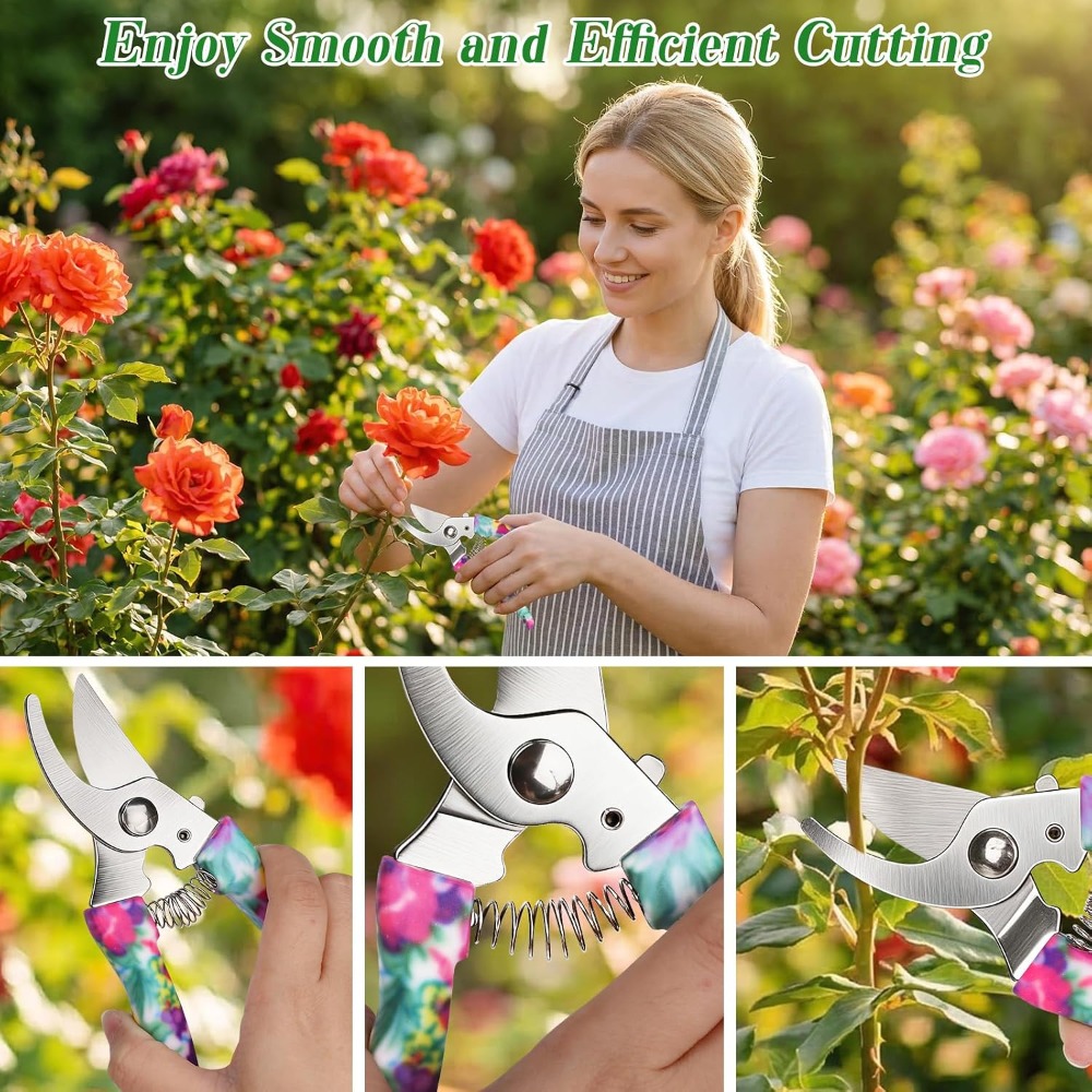 花柄ケース付き10点ガーデニングツールセット：特別な機会の女 - Gardening Tools Spade のレビューと価格