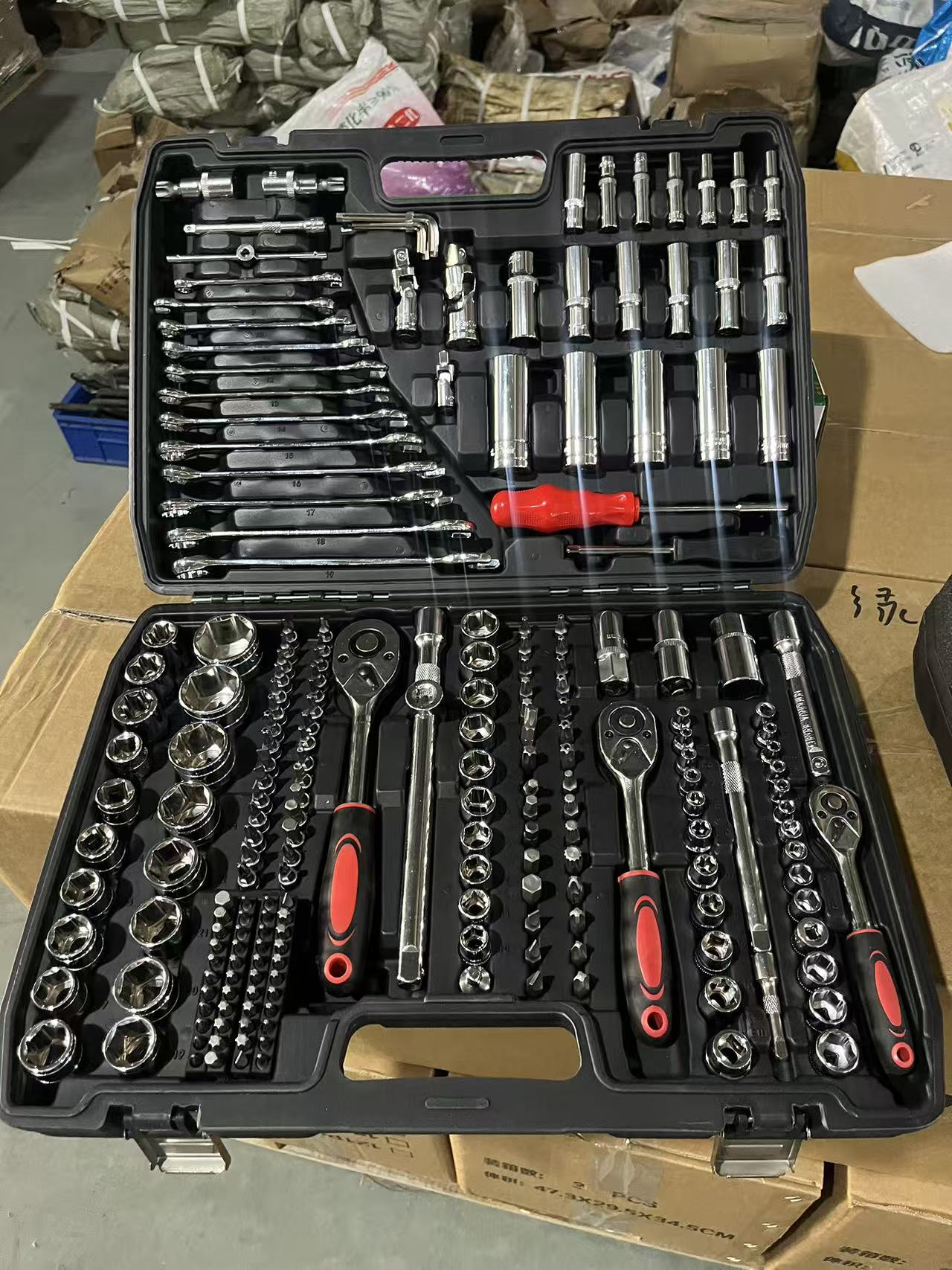 216ピースDIY自動車修理ツールキット、ハンドパワーソース - Gardening Tools Repair のレビューと価格
