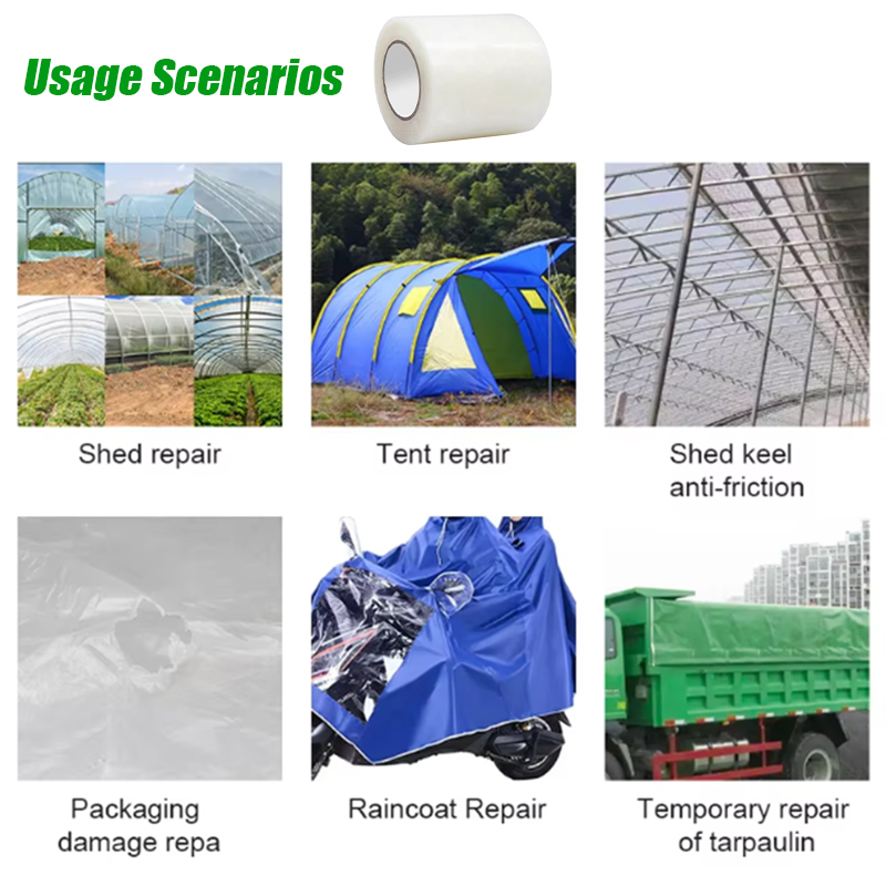 10M透明UV耐性温室フィルム補修テープ - 自己粘着性農業 - Gardening Tools Repair のレビューと価格