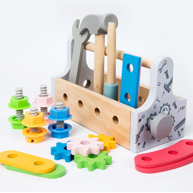 子供ツールボックス木のおもちゃごっこ遊びセットナット分解ネジ - Gardening Tools For 6 Year Old のレビューと価格