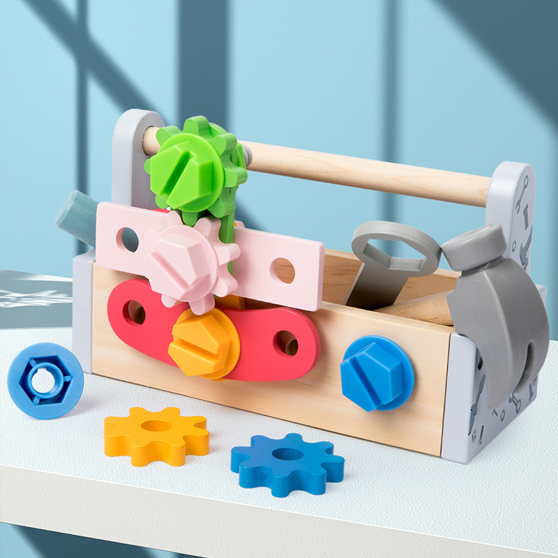 子供ツールボックス木のおもちゃごっこ遊びセットナット分解ネジ - Gardening Tools For 6 Year Old のレビューと価格