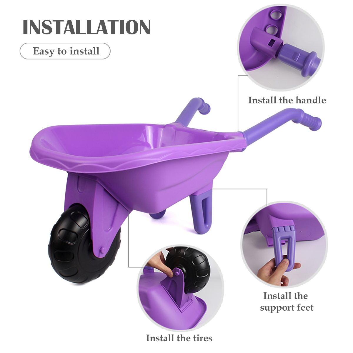 子供用園芸ツールセットおもちゃ、子供用屋外ガーデンビーチカー - Gardening Tools Set Gift のレビューと価格