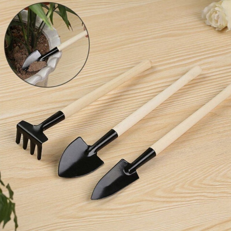 ミニポータブルガーデニングツールセット,金属ヘッド,シャベル - Gardening Tools Spade のレビューと価格