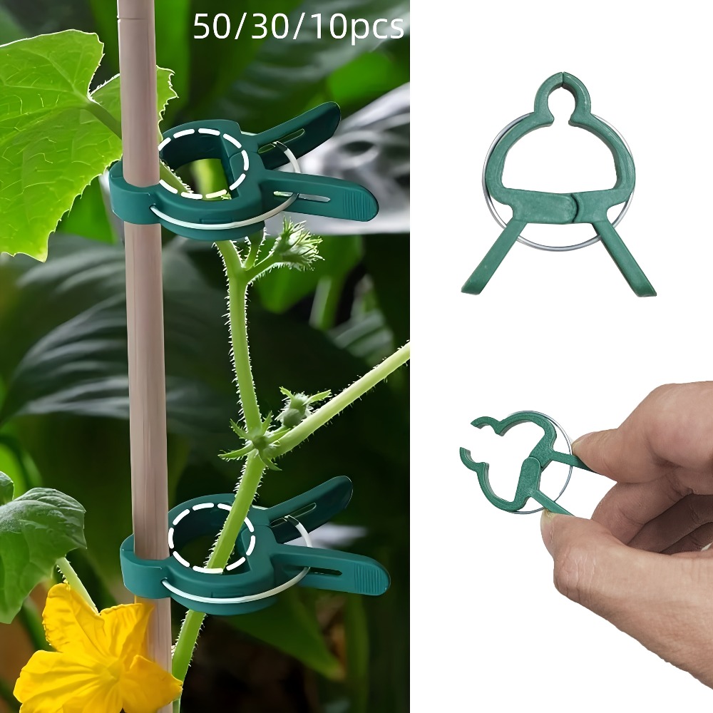 10/30/50個入り調整可能な植物クリップ - 花、蔓、野 - Gardening Tools Essential のレビューと価格