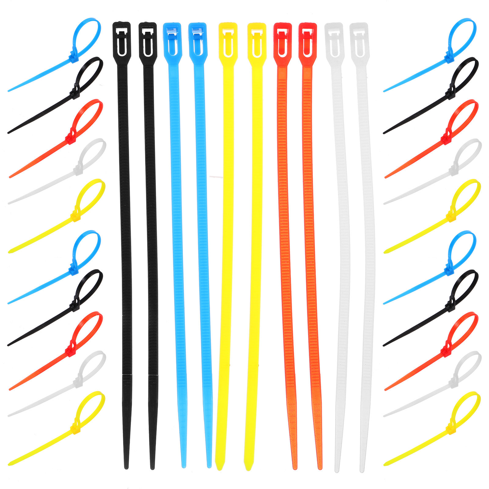 500個入り ナイロン製ケーブルタイ セルフロック式 ジップ - Garden Wire Twist Tie のレビューと価格