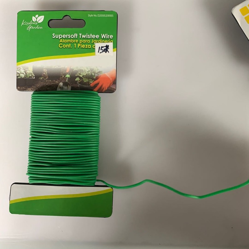 2本入り 5mm x 10m 再利用可能なツイストタイ –  - Garden Wire Twist Tie のレビューと価格