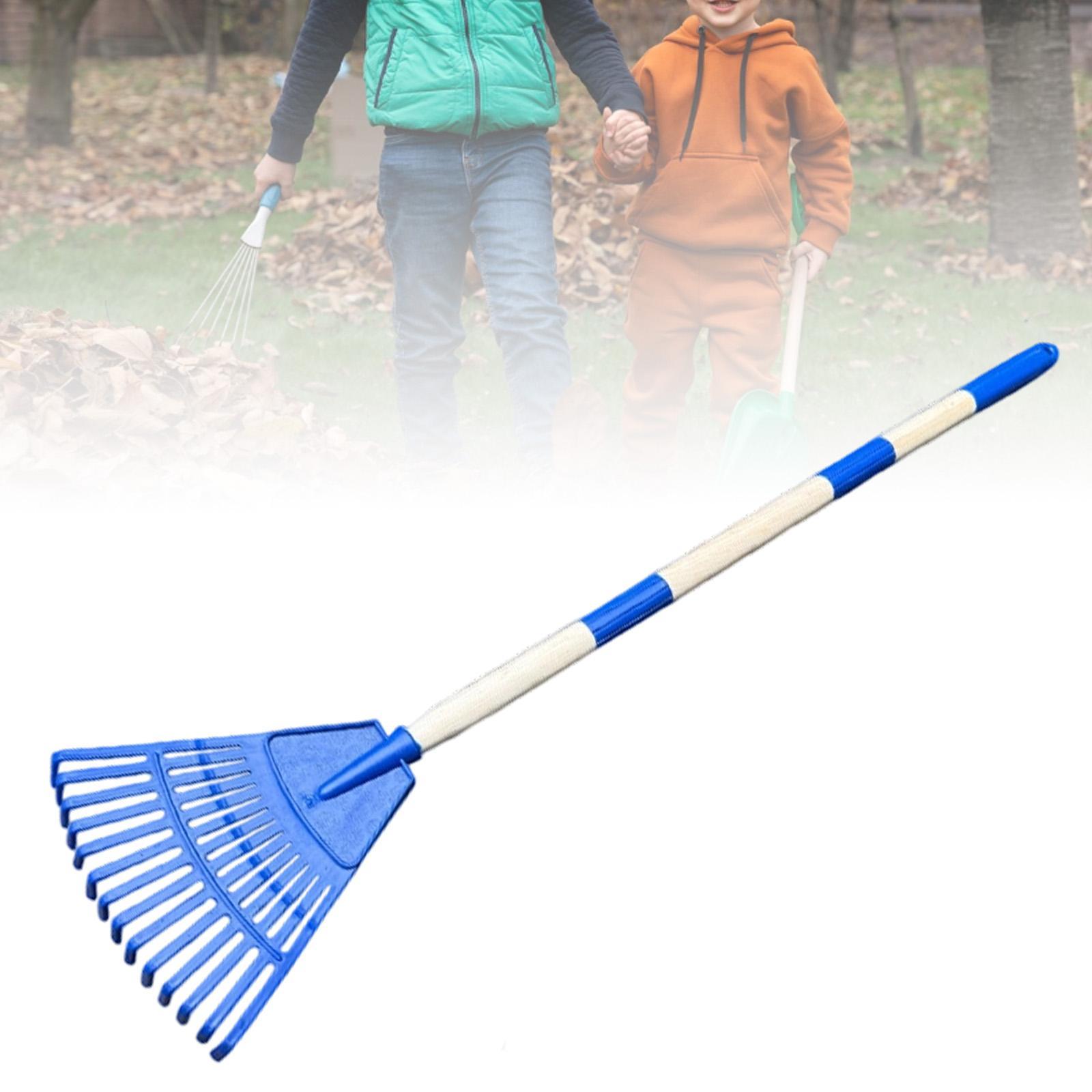 小さな葉用熊手、3セクション、スチール製、人間工学に基づいた - Gardening Tools For 6 Year Old のレビューと価格