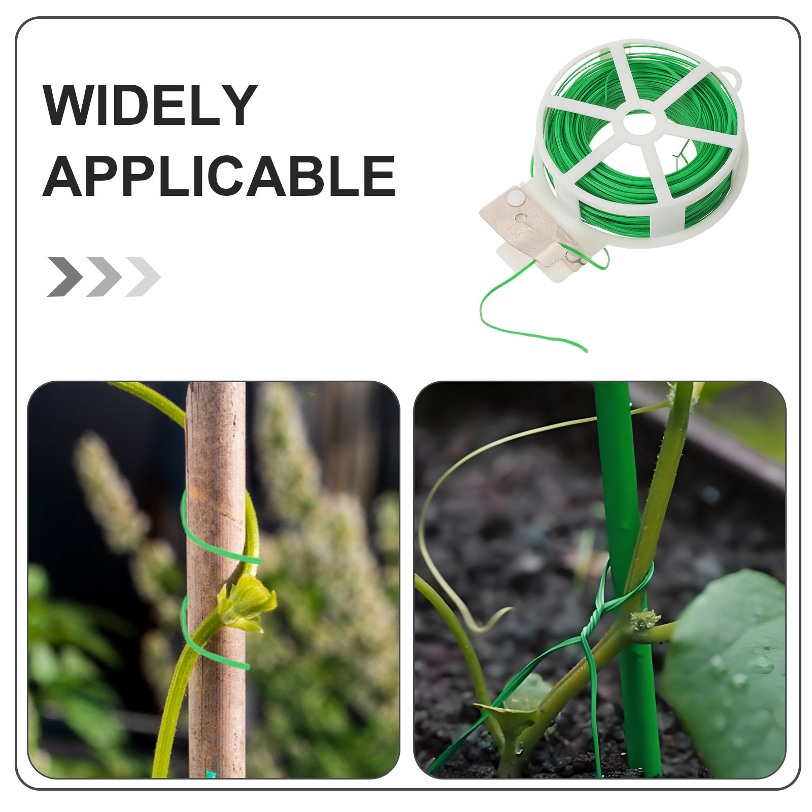 4ロール 緑色のプラスチックコーティングされたガーデンワイヤ - Garden Wire Twist Tie のレビューと価格