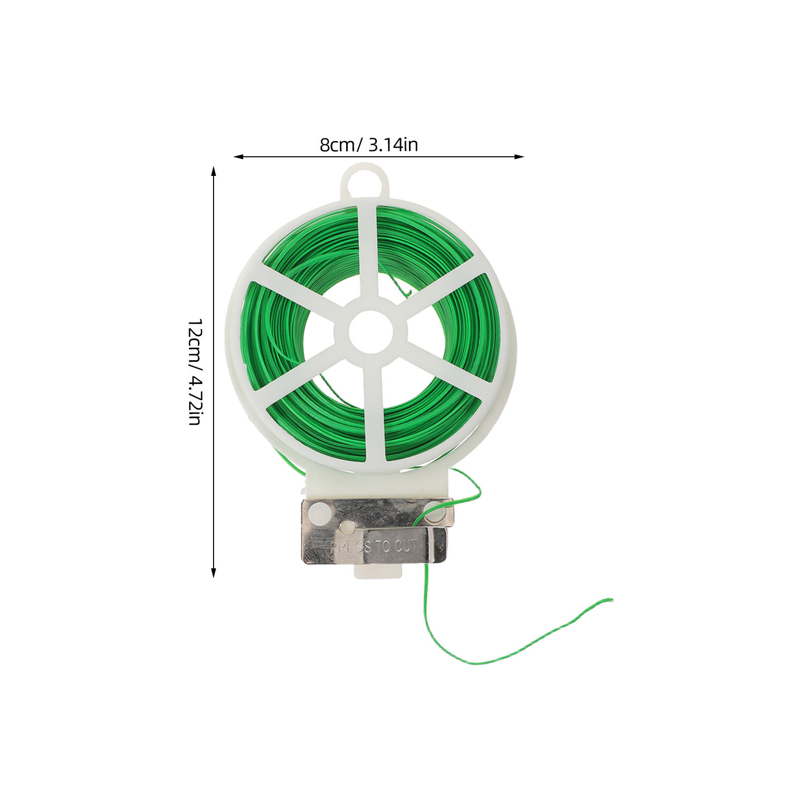 4ロール 緑色のプラスチックコーティングされたガーデンワイヤ - Garden Wire Twist Tie のレビューと価格