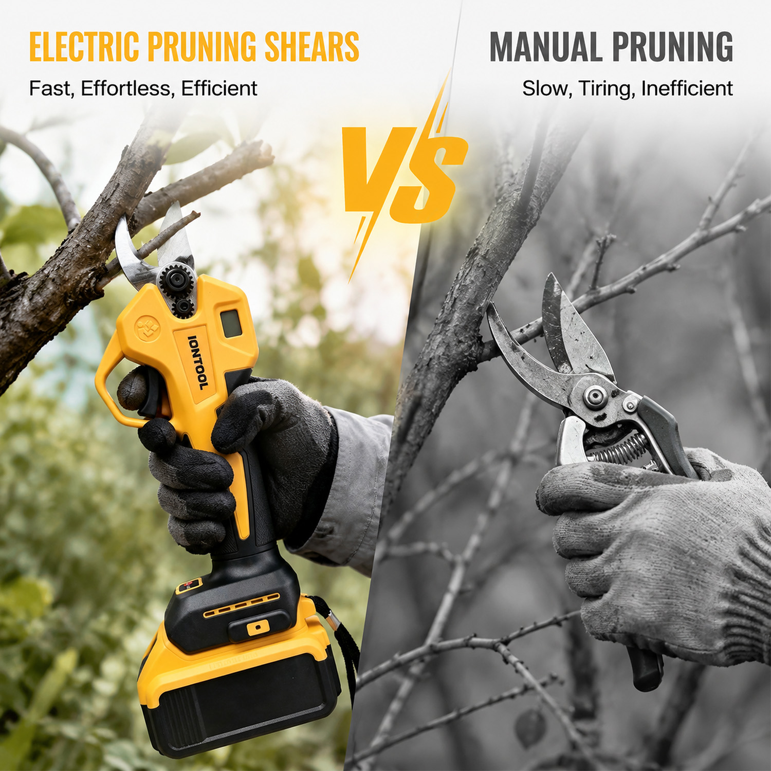 IONTOOL 30mm 220W ブラシレスコードレス剪定 - Gardening Tools To Cut Branches のレビューと価格