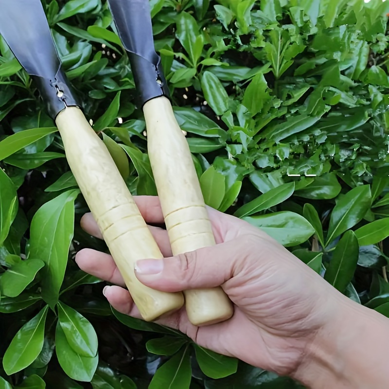 植栽と除草用のガーデンシャベルツールセット、金属ボディと木製 - Gardening Tools Spade のレビューと価格