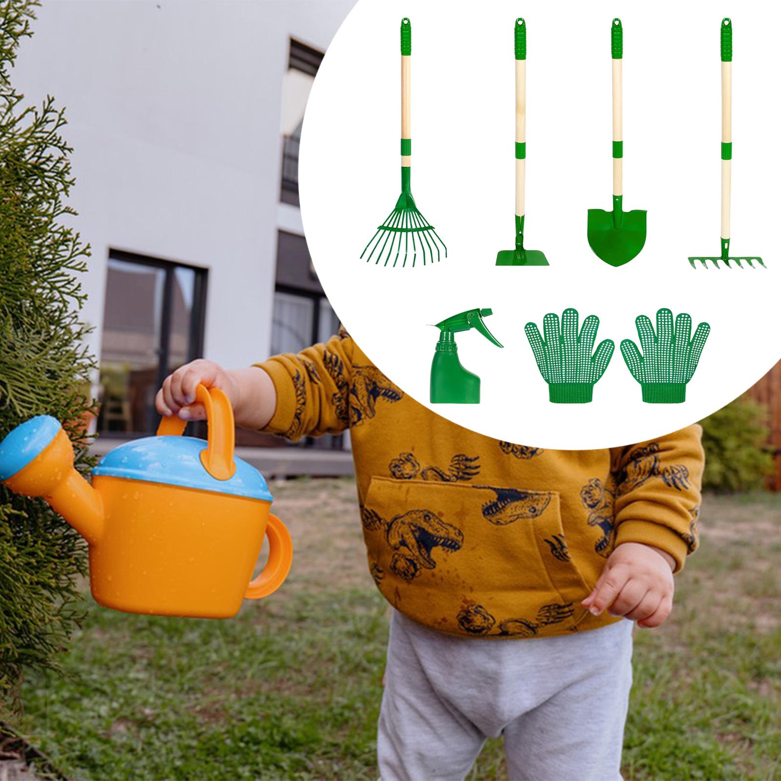 6x キッズガーデニングツールセット屋外掘削雑草おもちゃ誕生 - Gardening Tools Set Gift のレビューと価格