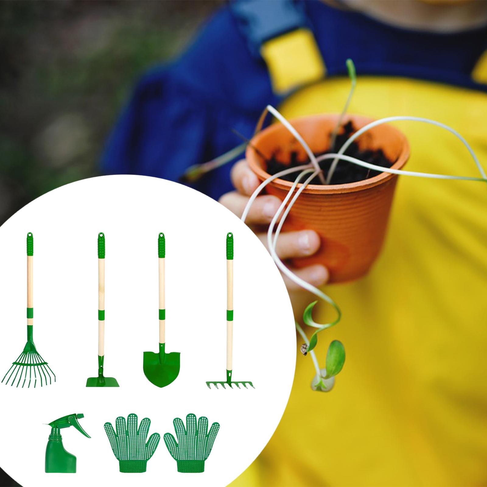 6x キッズガーデニングツールセット屋外掘削雑草おもちゃ誕生 - Gardening Tools Set Gift のレビューと価格