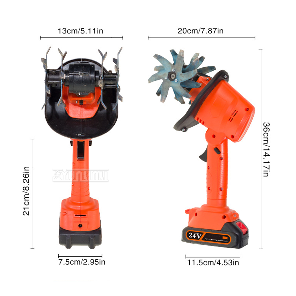 リチウムイオンマイクロ耕運機 電動ロータリー除草 土壌耕うん - Gardening Tools Hoe のレビューと価格