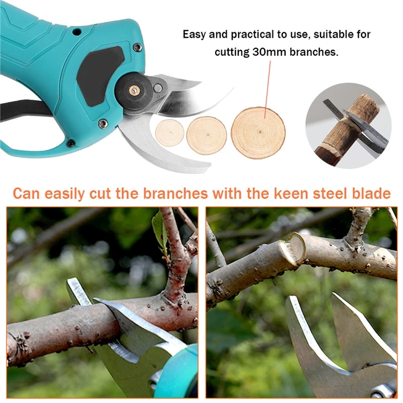 SK5 電動剪定鋏 30 ミリメートル交換可能な切断刃高強度 - Gardening Tools To Cut Branches のレビューと価格