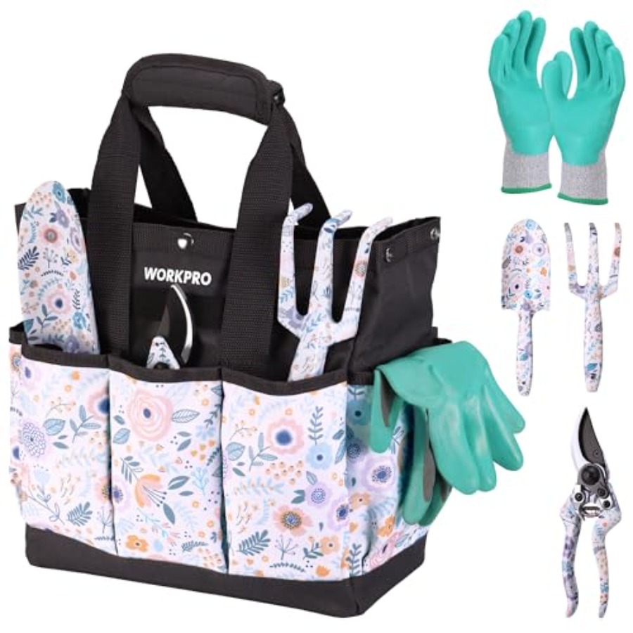 5個入りガーデンツールセット、アルミ製頑丈ガーデニングツール - Gardening Tools Set Gift のレビューと価格