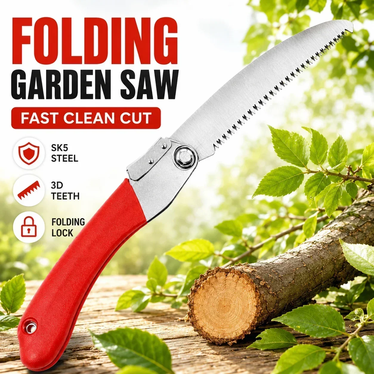 折りたたみ式剪定鋸 210mm SK5 スチールハンドソー  - Gardening Tools To Cut Branches のレビューと価格