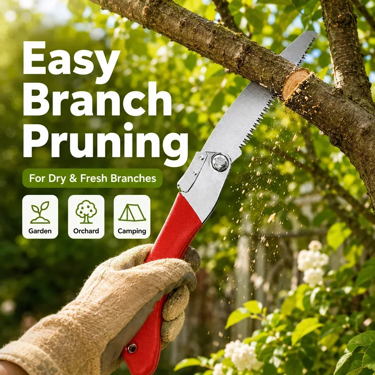 折りたたみ式剪定鋸 210mm SK5 スチールハンドソー  - Gardening Tools To Cut Branches のレビューと価格